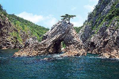 浦富海岸はこんなトコロ