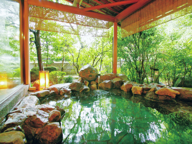 緑あふれる15万坪の庭園に建つ数寄屋づくりの和風宿「御宿 竹林亭」