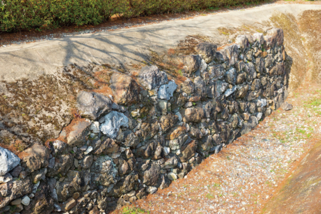 工夫された美しい石垣