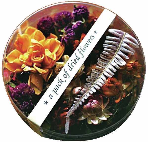 花のテーマパークらしいキュートなみやげ「ドライフラワーパック」