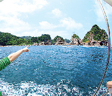 浦富海岸はこんなトコロ
