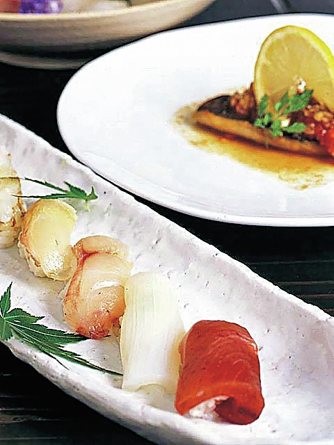 名画と同じ風景の前で旬のにぎり寿司に舌鼓「雪舟庵」