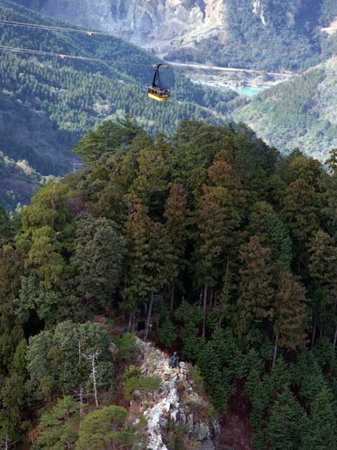【眉山ロープウェイ】10分間の空中遊覧を楽しもう