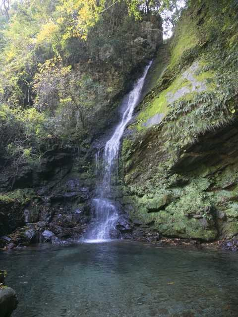 【徳島・祖谷×ドライブ】絶壁を白糸のように流れ落ちる優美な滝「琵琶の滝」