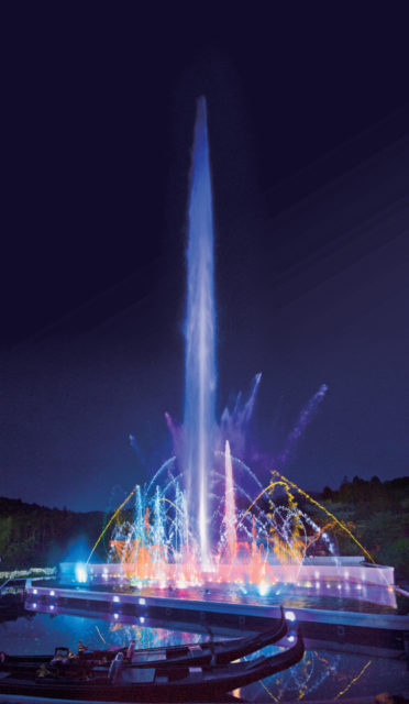 噴水イルミネーション ヴェルサイユの光