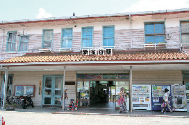 新金谷駅からSLに乗車する