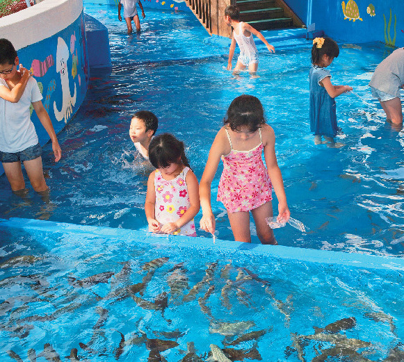 生き物とのふれあいポイントがいっぱい!