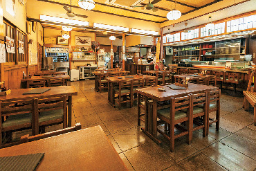 金目鯛を天ぷらにした具だくさんの贅沢天丼「だるま」