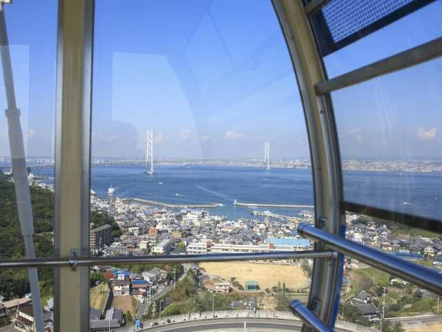 【明石海峡大橋のビュースポット】観覧車にのって