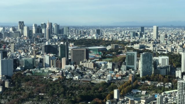 250メートルの高さから東京を楽しむ