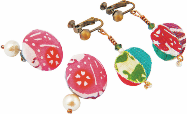 【沖縄土産×紅型】金平糖のような形がかわいい「紅型ピアス&イヤリング」