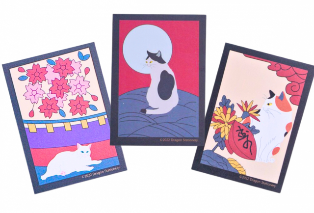 【川越のお土産】花札ステッカー(12絵柄)