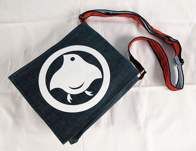 【川越のお土産】倉敷屋レトロデニム・ショルダー 丸に千鳥