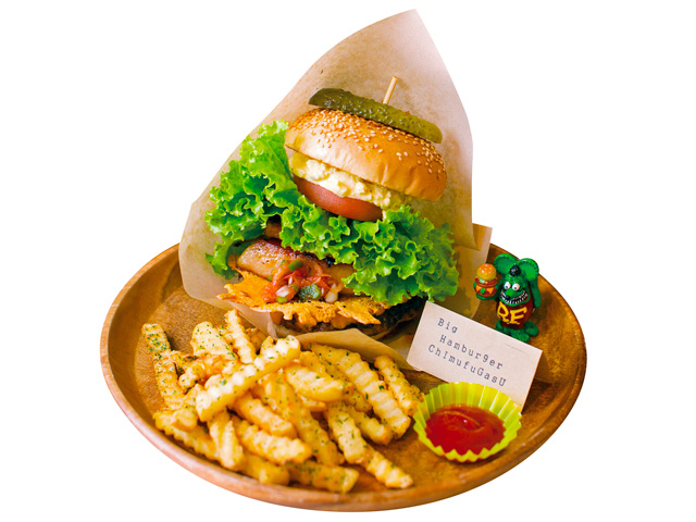 まさに氾濫寸前!見た目も味も規格外!「氾濫バーガーチムフガス」