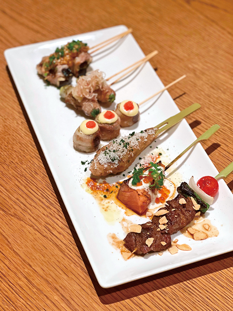 【福岡の焼き鳥×野菜巻き】創作巻き串と国産ワイン MAKI-BUDOU