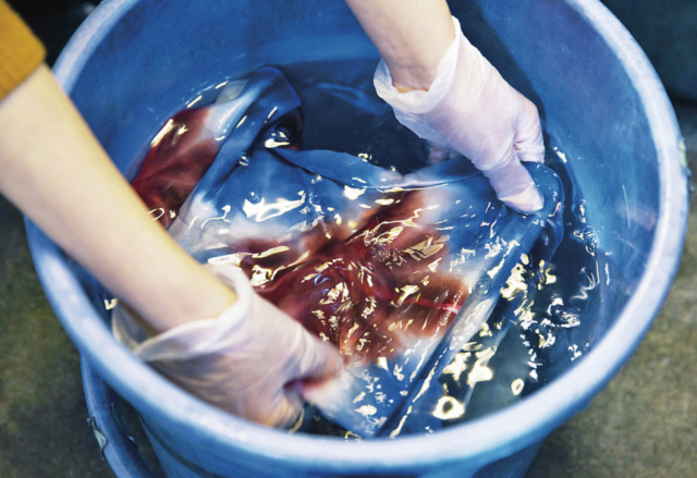 雪花絞りに挑戦