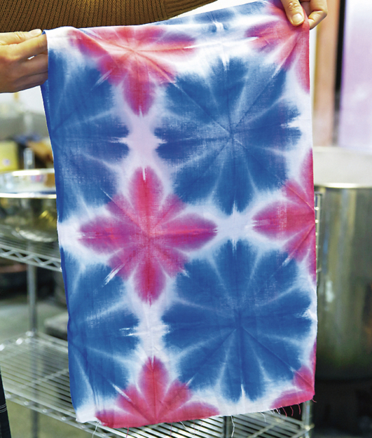 雪花絞りに挑戦