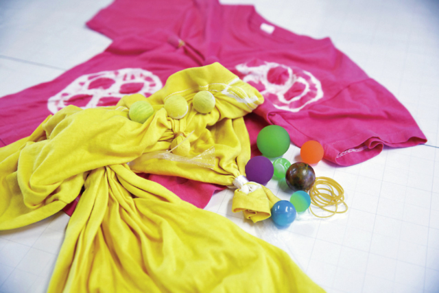 雪花絞りに挑戦