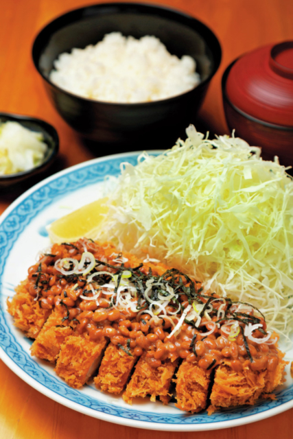 さっくりしたカツと納豆のネバネバがベストマッチ「とんかつ 八戒」