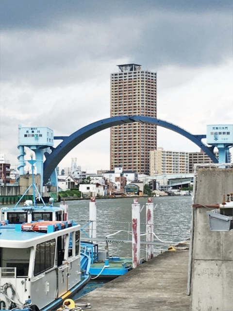 【大阪 渡し船】おまけ 日本でここだけ アーチ型防潮水門(木津川水門/尻無川水門/安治川水門)
