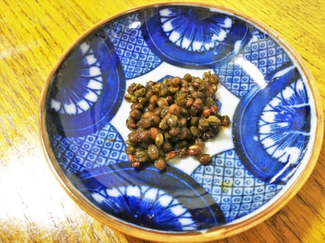 作り方④ 実山椒を煮炊く