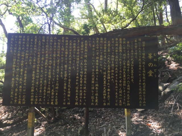 保津城址~峯の堂