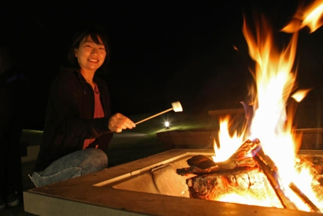 食後は星空観察や森林ヒーリングを!