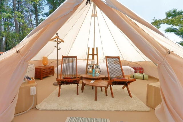 テント内もチェック!