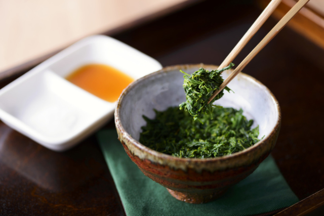 八女伝統本玉露しずく茶の飲み方をプレ学習