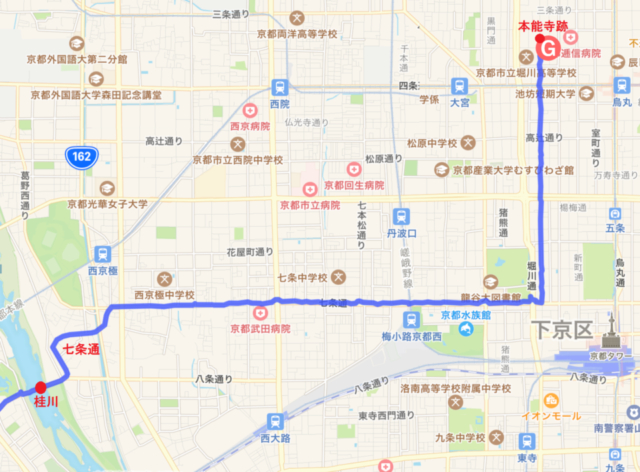 【本能寺の変 老ノ坂越えルート】本能寺到着!!