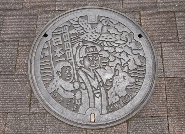 ゆかりの地以外も桃太郎があふれる岡山