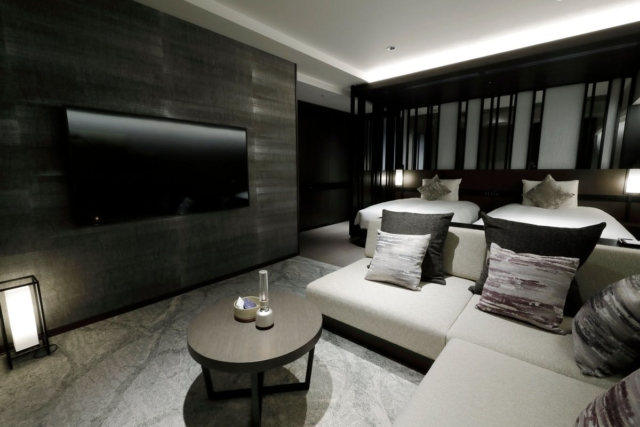 大自然を目の当たりにする露天風呂付き客室