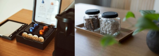 気候を考慮した半露天風呂付きの客室