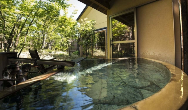 趣が異なる7つの客室露天風呂