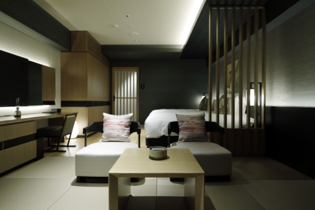 大自然を目の当たりにする露天風呂付き客室