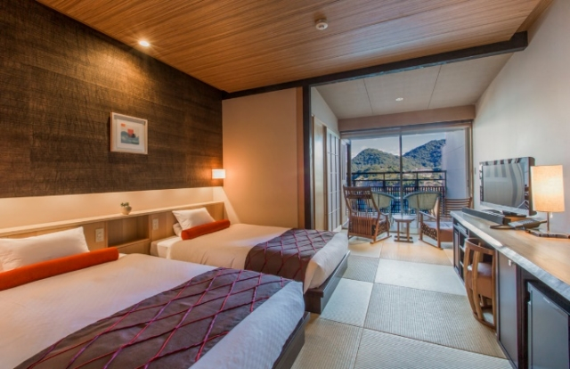 全オーシャンビューの露天風呂付き客室