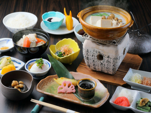 手間を惜しまない質重視の会席料理