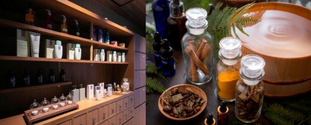 お風呂は貸切制。城崎温泉をかけ流しで