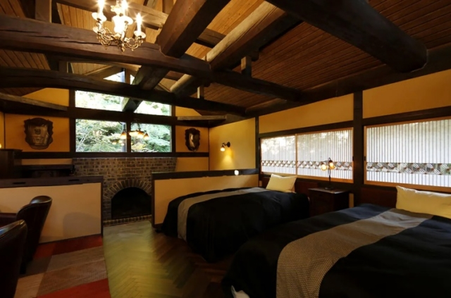 巧みな意匠と庭園美を生かした客室群