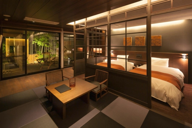 すべて設計が異なる7つの露天風呂付き客室