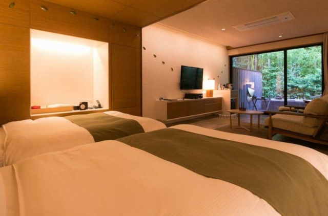 すべて設計が異なる7つの露天風呂付き客室