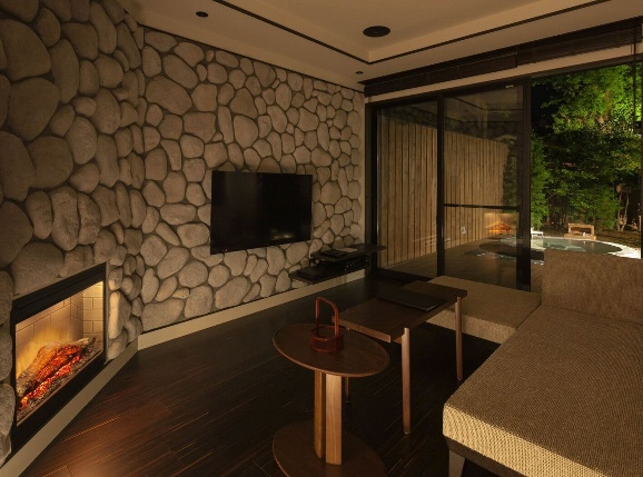 すべて設計が異なる7つの露天風呂付き客室