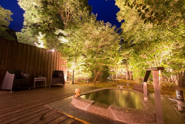 すべて設計が異なる7つの露天風呂付き客室