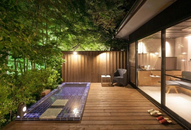 すべて設計が異なる7つの露天風呂付き客室