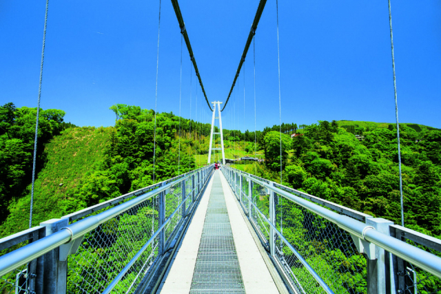 【大分の絶景:定番スポット】高さ日本一! 天空の散歩道から見る大パノラマ「九重“夢” 大吊橋」