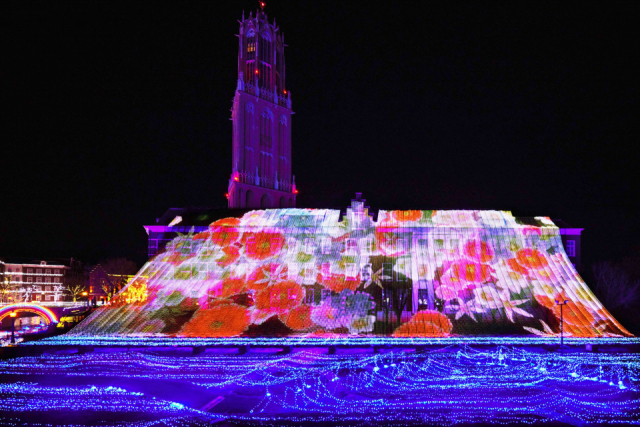 ハウステンボスの夜を彩る 光の王国シーズナルライト