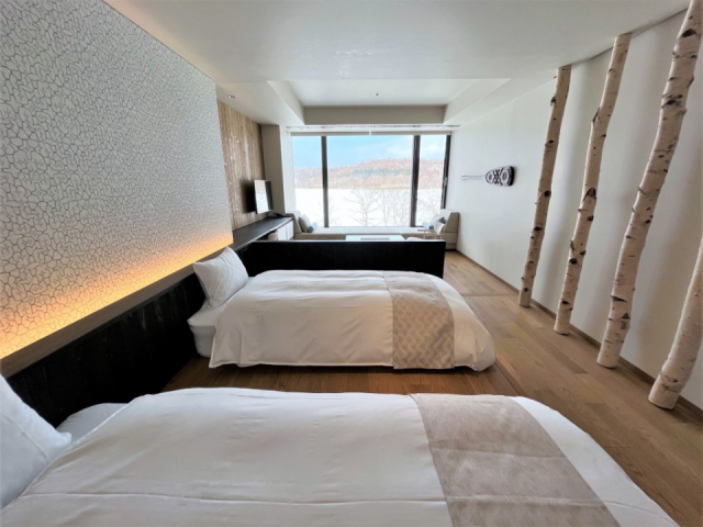 魅力4:全室からポロト湖を眺められる!素敵なお部屋