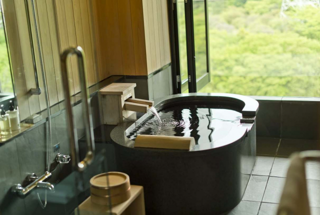 鬼怒川渓谷の四季を掌にするリバービュー客室