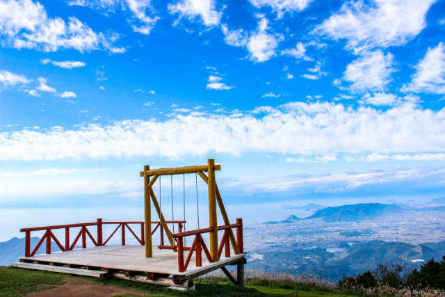 【香川の絶景スポット おすすめ10選】雲辺寺山頂公園 天空のブランコ