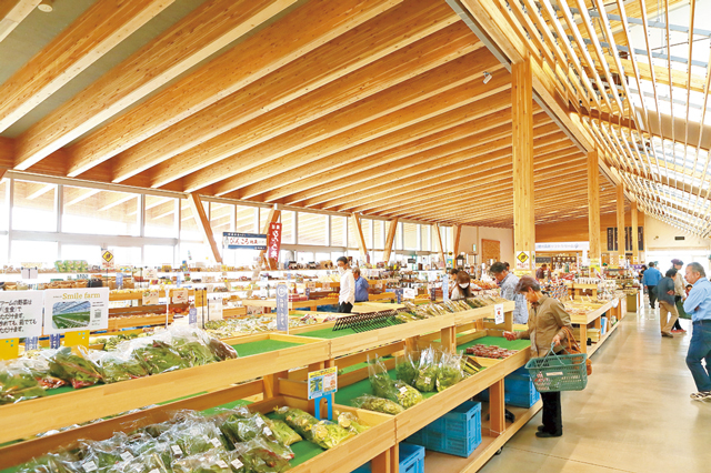 道の駅 ヘルシーテラス佐久南の産地直売をチェック